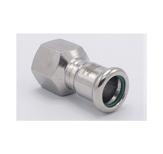 Pressing Reducer Stainless Steel / internal thread (threaded adapter) |15 mm_1/2"