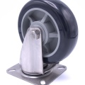 Transport casters, swivel, stainless steel, diameter 150 mm