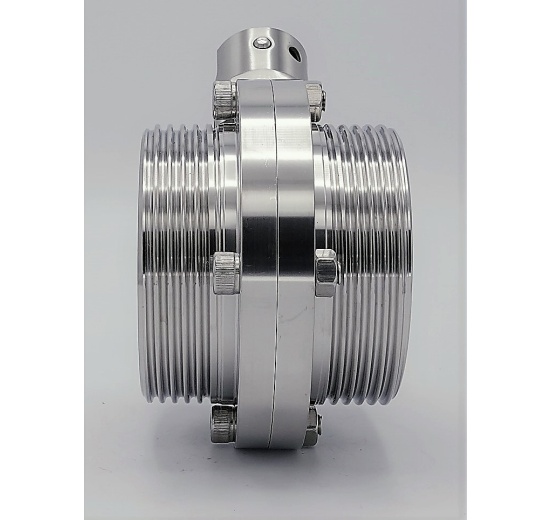 DN65 Stainless Steel Butterfly Valve, Threaded, type G-G