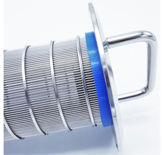 Modified lid sieve cap 0,1 / 0,3 / 0,55 / 0,8 mm lid filter DN50