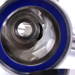 Detail of the inner surface of the stainless steel Y-filter