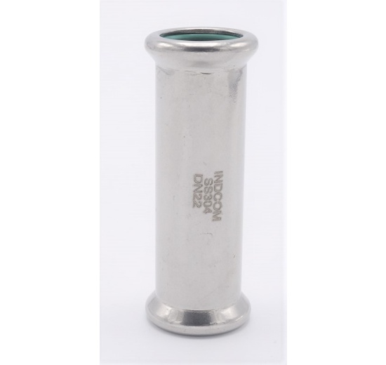 Lisovací hrdlo prodloužené, 22 mm, nerezové