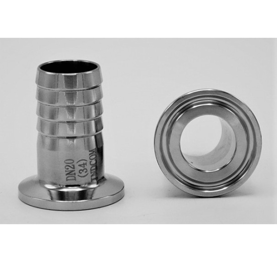 Clamp Hose Adapter DN20, CLAMP collar 34 mm