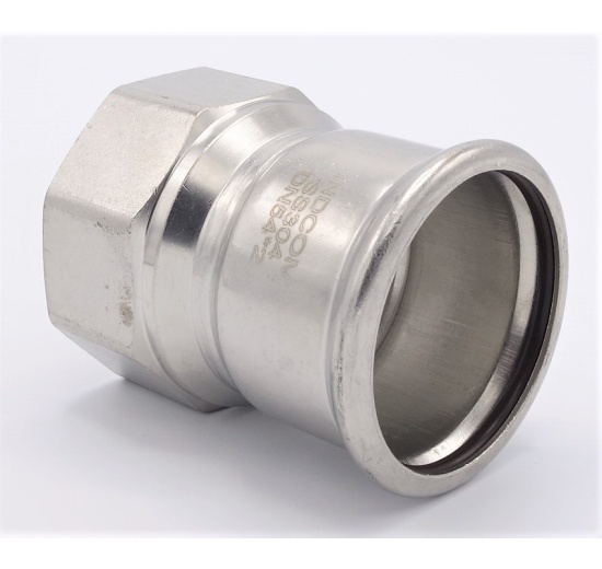 Pressing Reducer Stainless Steel / internal thread (threaded adapter)