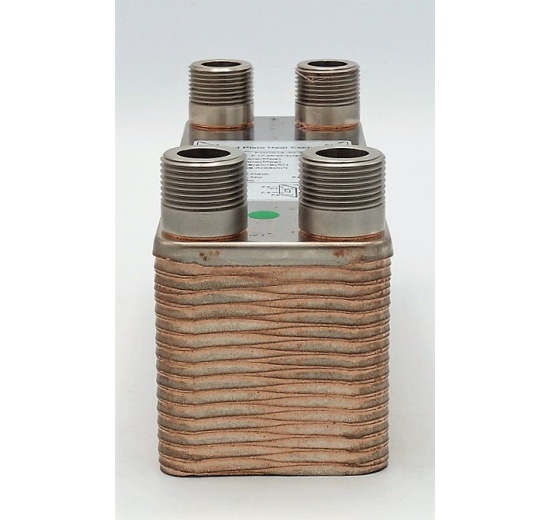 Copper brazed plate heat exchanger