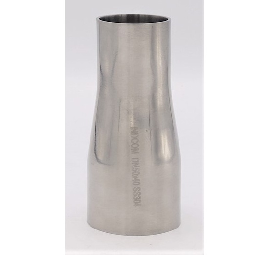 Concentric reduction, welding, long DN 50/40 stainless steel fittings