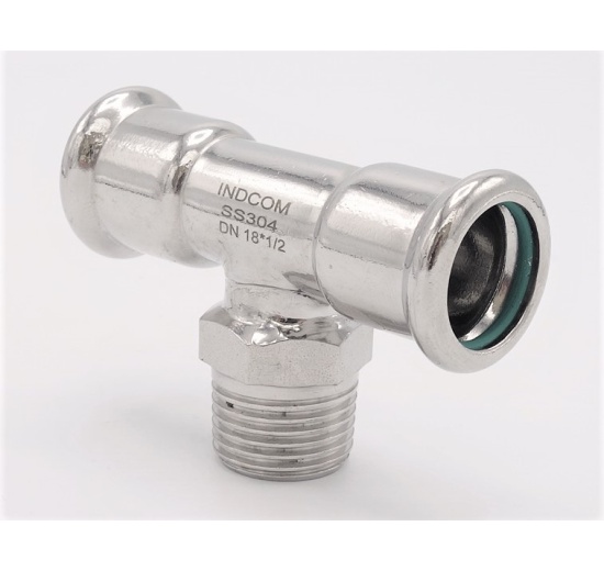 T-kus nerezový lisovací F/M(závit vnější)/F 18_1/2"_18