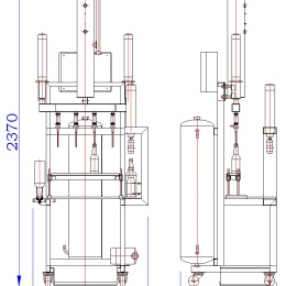 Poloautomatická mycí linka na plnění piva do láhví ze skla