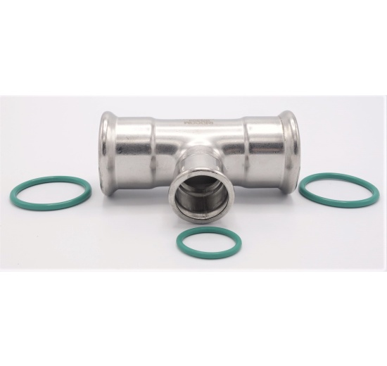 T Piece, Press Fittings, reduced F/F/F 42_28_42