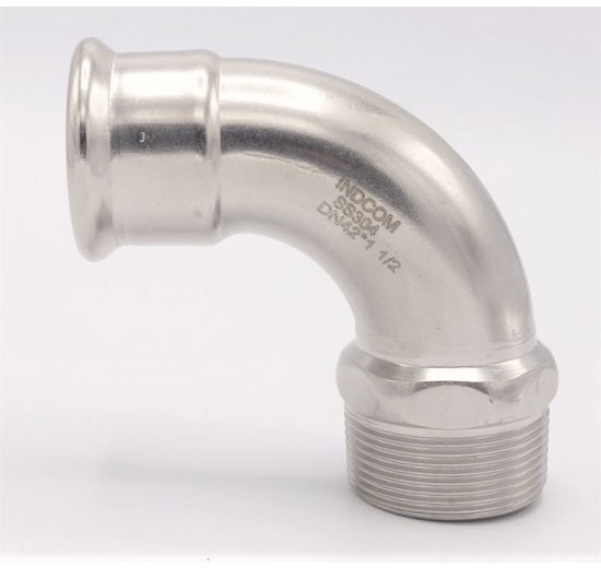 Elbow 90°, Press Fittings, F/external thread | 42 mm_1 1/2"