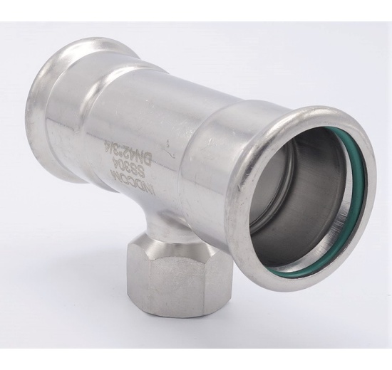 T Piece, Press Fittings F/F(internal thread) /F  42_3/4"_42