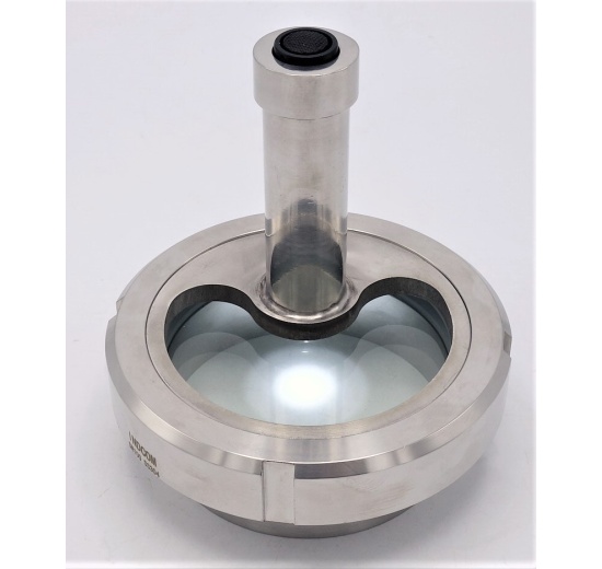 Union sight glass with lighting | LED, welded, DN100