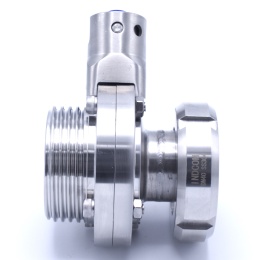 Stainless steel butterfly valves with sanitary union DIN 11851| DN15-DN65