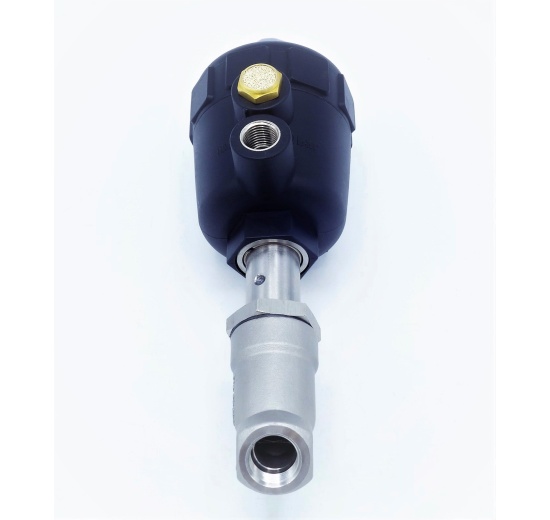 Pneumatically-operated Valves, Angle Seat - 45° G-thread 3/8" Seal PPL