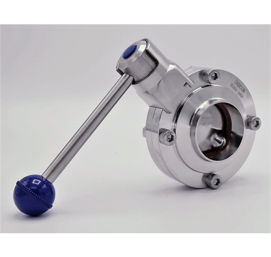 Stainless steel butterfly valve, welded type S-S | DN50