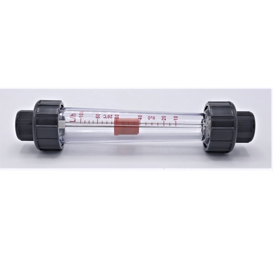 Rotameter (flowmeter) Plastic - Glued Joint 0.01~0.1 m3/h, female thread BSP 1/2"