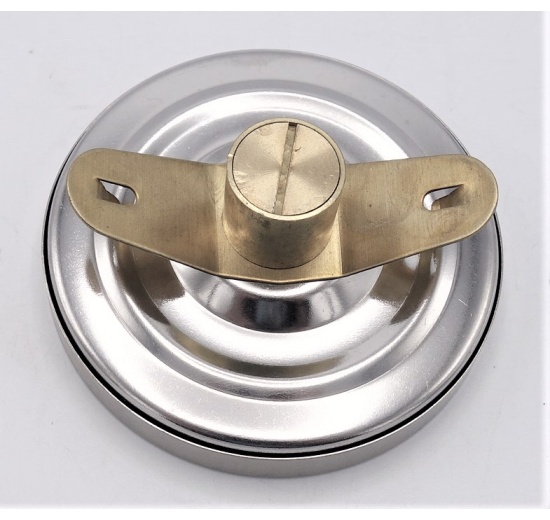 All-stainless steel bimetallic thermometer with immersion shaft