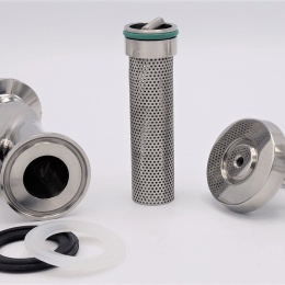 Stainless steel sanitary Y-filter Clamp with inner sieve