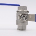 Stainless steel ball valve with full bore, two- piece | 1/4”