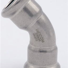 Elbow 45° (arch), Press Fittings, F/F 22 mm