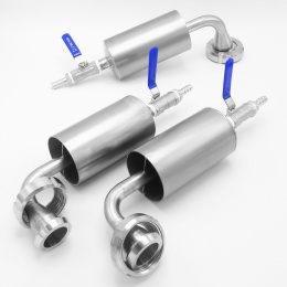 INDCOM bubbler airlock, stainless steel