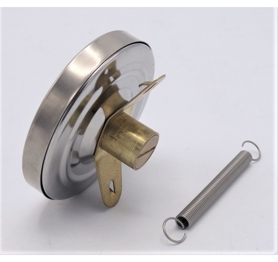 All-stainless steel bimetallic thermometer with immersion shaft