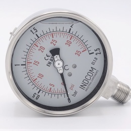 Stainless steel pressure gauges- the bottom (radial) connection, dial 100 mm