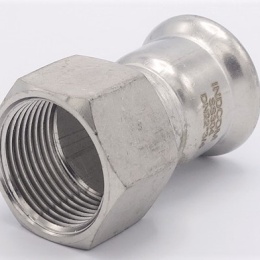 Pressing Reducer Stainless Steel / internal thread (threaded adapter)
