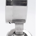 Stainless steel manometer, dial 100 mm, with separating membrane-CLAMP DIN 32676, collar 64 mm 0-16 bar