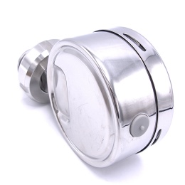 Stainless steel manometer with separating membrane DIN 11851, dial 100 mm, nut DN25 | 0-10 bar