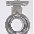 Stainless ball valve, 2- pieced with mounting plate for actuator | 1 1/2”