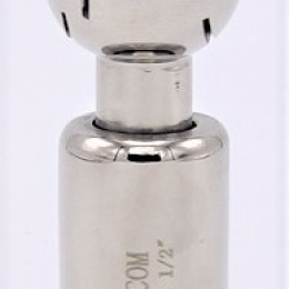 Rotary cleaning ball, threaded, stainless steel, for cleaning of tanks and containers in beverage production