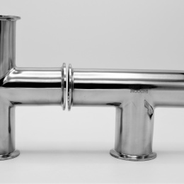 T Piece, clamp DN50, stainless steel