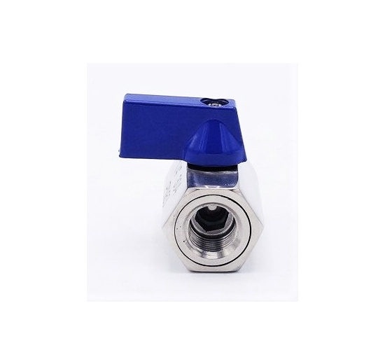 MINI Stainless Steel Ball Valve With Reduced Flow, One-piece, Threaded