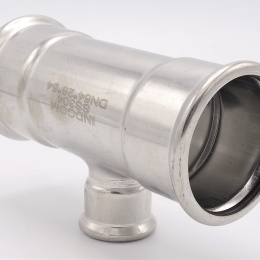 stainless steel T Piece, Press Fittings, reduced F/F/F 54_28_54