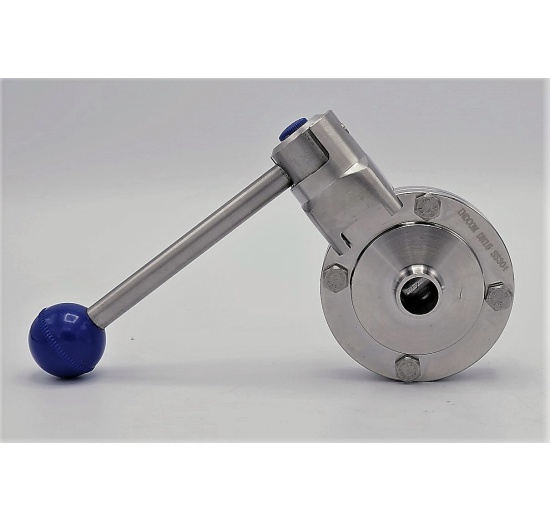 Butterfly valve, welded type S-S DN15 stainless steel