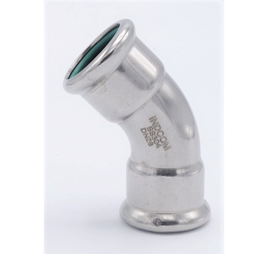 Elbow 45° (arch), Press Fittings, F/F 28 mm