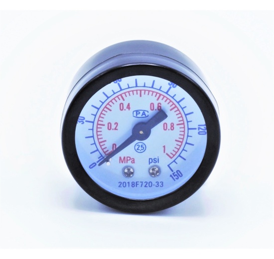 Pressure gauge with rear connection 0 - 10 bar, 1/8 ”