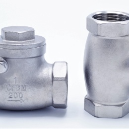 Stainless steel check valve, floating, threaded | 1"