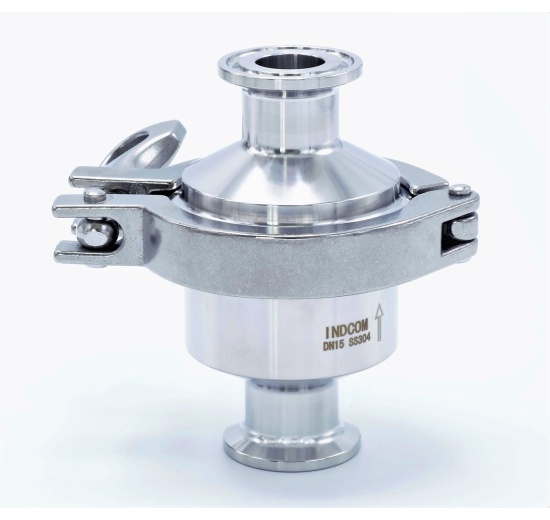 nerezové zpětné klapky CLAMP DIN32676