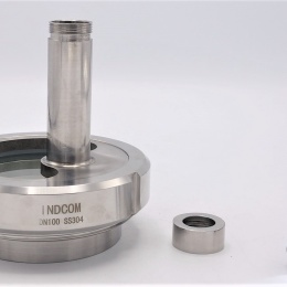 Union sight glass with lighting | LED, welded, DN100