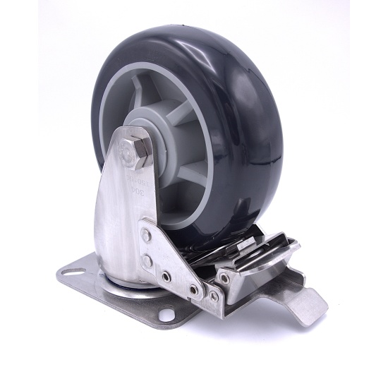 Transport Casters, stainless steel, diameter 150 mm