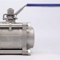 2 1/2"  Stainless steel ball valve with full bore, three- pieced, welded