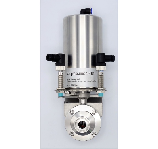 Pneumatically Operated Butterfly Valve, type C-C DN20