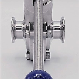 Stainless steel butterfly valves, CLAMP type C-C DN15