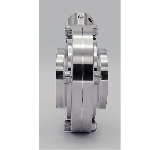 Stainless steel butterfly valve, welded type S-S DN65