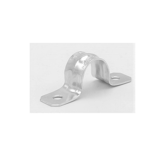 2 Hole Galvanized Pipe Clamp 1/2”