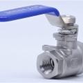 Stainless steel ball valve with full bore, two- piece 1/4”