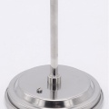 All-stainless steel bimetal thermometer with immersion shaft in well