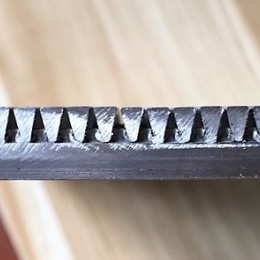 Stainless steel slotted sieve plate in detail